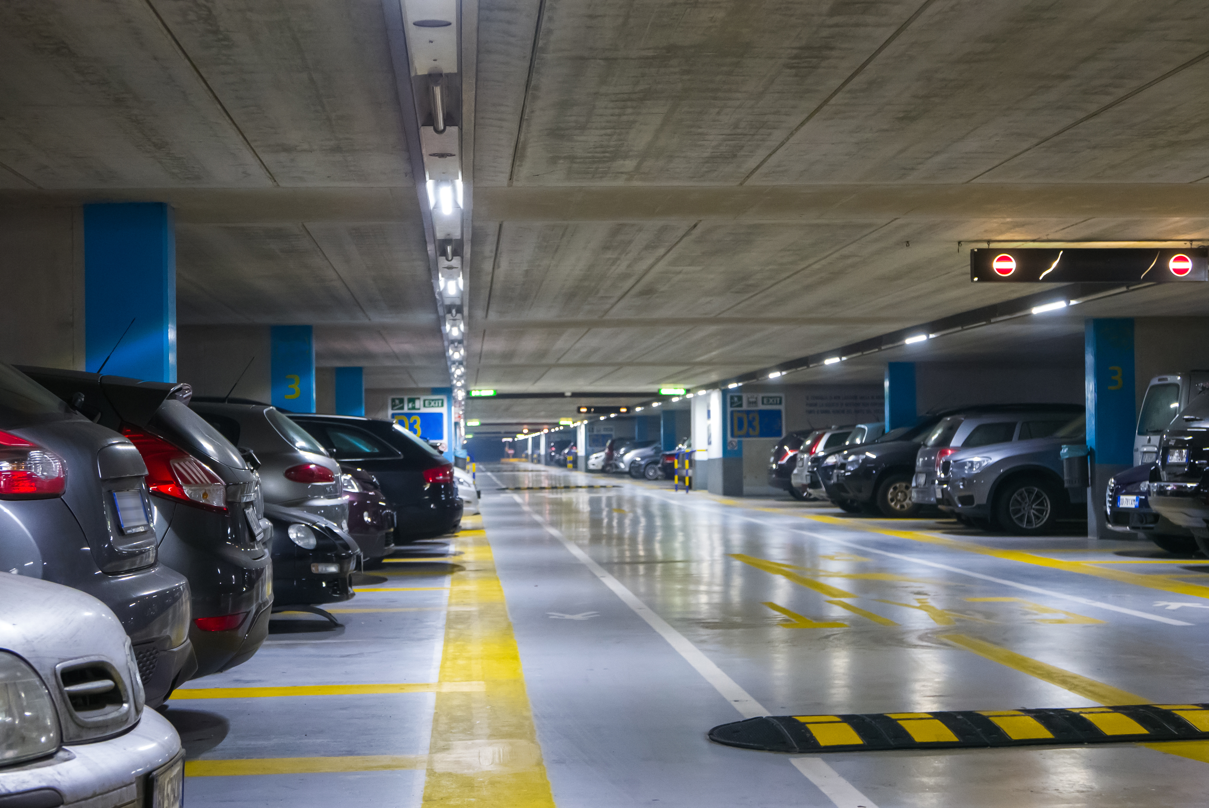 Large multistorey underground car park